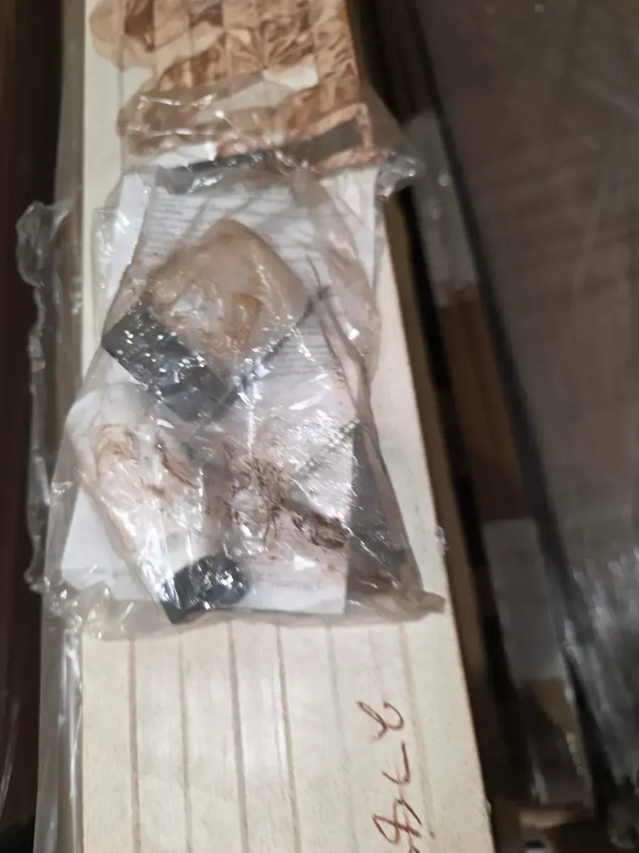 Regency 36 in. x 96 in. 3/4Lite Georgian Decorative Glass LHIS Autumn Wheat Mahogany Fiberglass Prehung Front Door - image 2