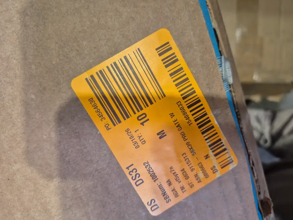 Pro Series 3 ft. x 5 ft. White Steel Fence Gate - image 2