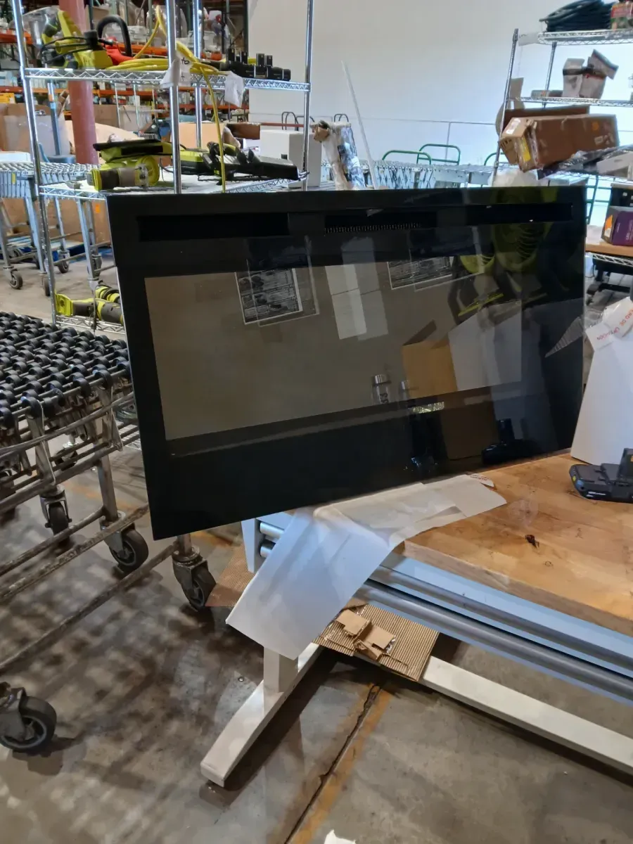 Prism 34 in. Wall-Mounted Electric Fireplace with Acrylic Ember Bed - image 3