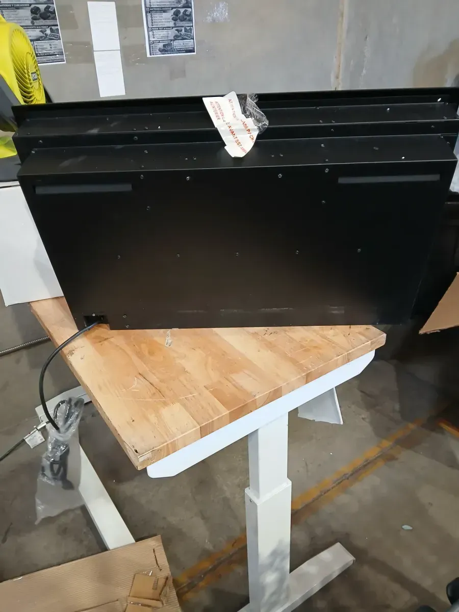 Prism 34 in. Wall-Mounted Electric Fireplace with Acrylic Ember Bed - image 4