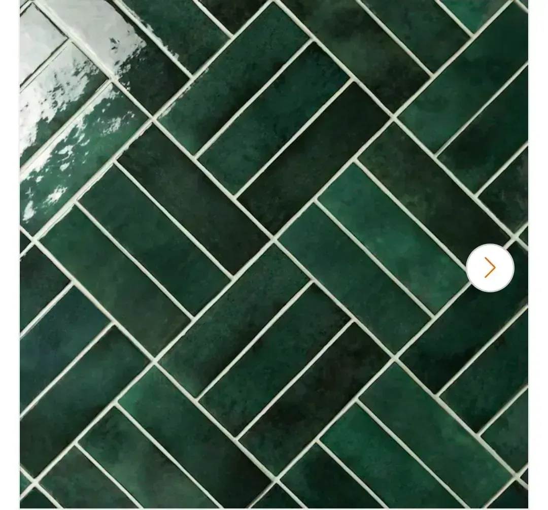 Cloe Subway Glossy Green 2.5 in. x 8 in. Handmade-Look Ceramic Wall Tile (10.64 sq. ft./Case) - image 5