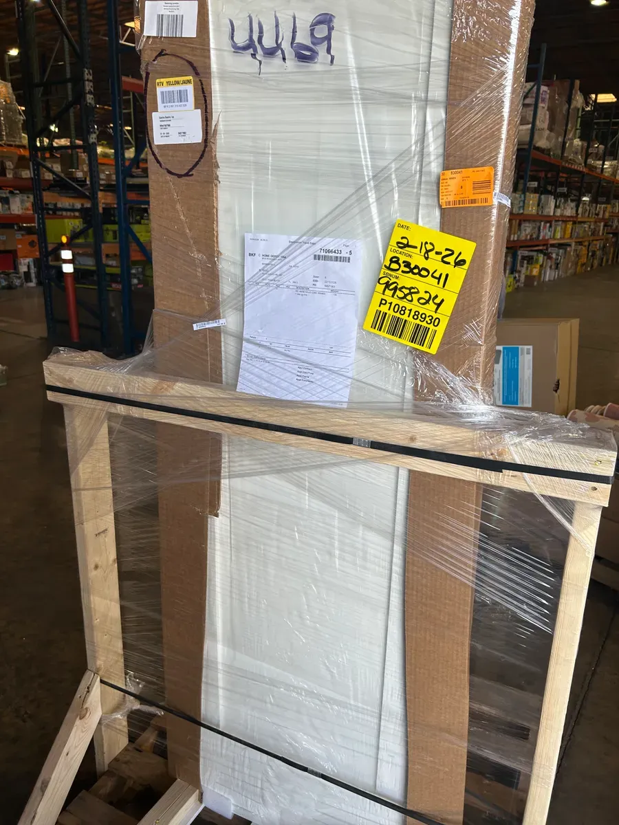 48 in. x 80 in. Solid Core Primed Composite Double Prehung French Door with Catch ball and Oil Rubbed Bronze Hinges - image 4