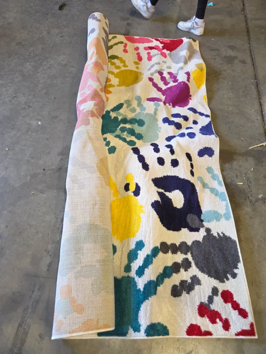 Pinkie Handprint Playmat Multi 8 ft. x 10 ft. Area Rug - image 2