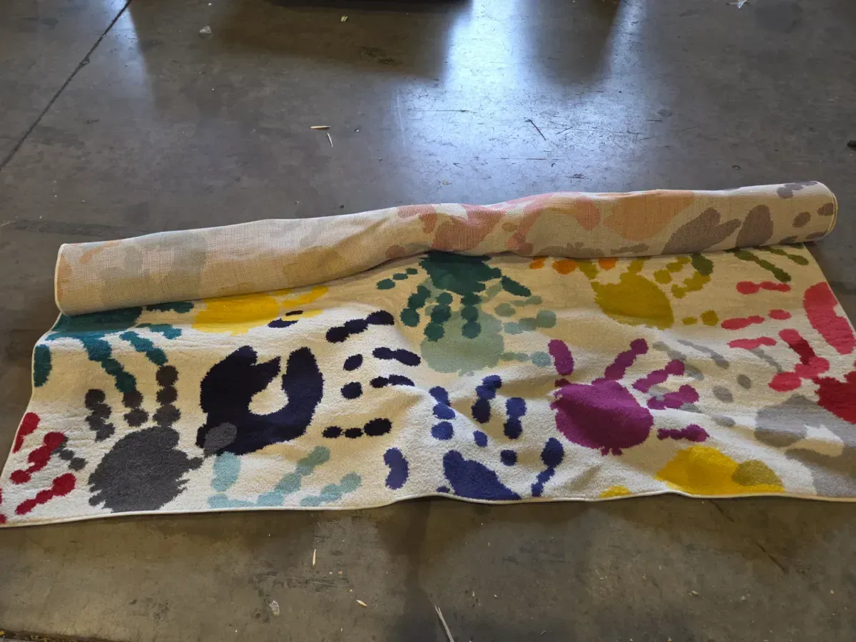 Pinkie Handprint Playmat Multi 8 ft. x 10 ft. Area Rug - image 3