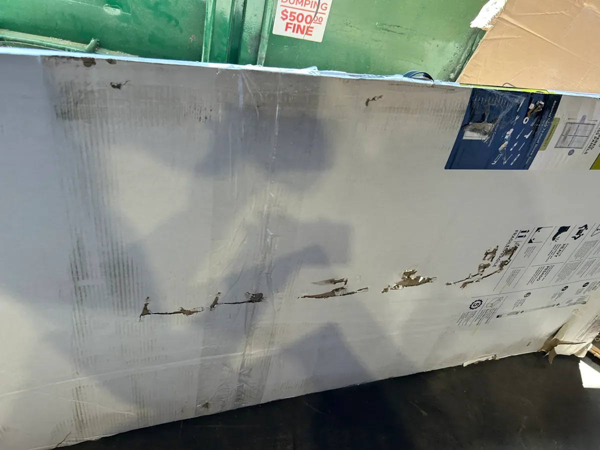 Portwood 52 to 60 in. W x 70-1/4 in. H Semi-Frameless Sliding Shower Door in Chrome with 1/4 in. Clear Glass - image 5