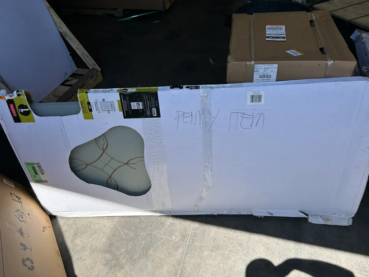 Portwood 52 to 60 in. W x 70-1/4 in. H Semi-Frameless Sliding Shower Door in Chrome with 1/4 in. Clear Glass - image 2