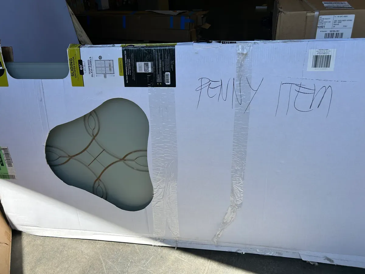 Portwood 52 to 60 in. W x 70-1/4 in. H Semi-Frameless Sliding Shower Door in Chrome with 1/4 in. Clear Glass - image 3