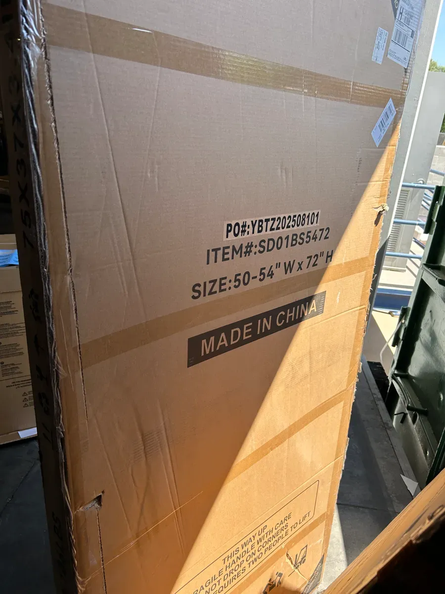 50 - 54 in. W x72 in. H Double Sliding Framed Shower Door w/ Nano - Coated Easy - Clean Tempered Glass in Brushed Nichel - image 4