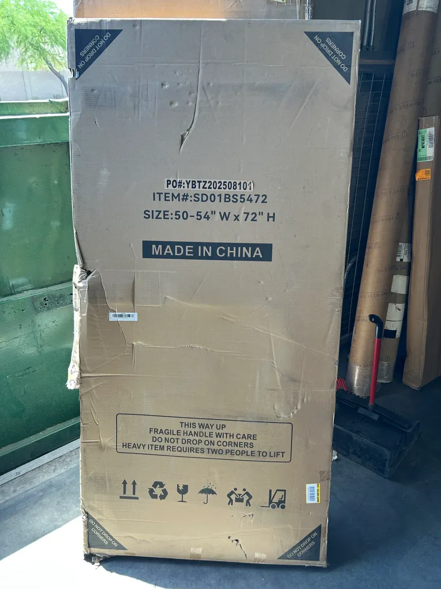 50 - 54 in. W x72 in. H Double Sliding Framed Shower Door w/ Nano - Coated Easy - Clean Tempered Glass in Brushed Nichel - image 2