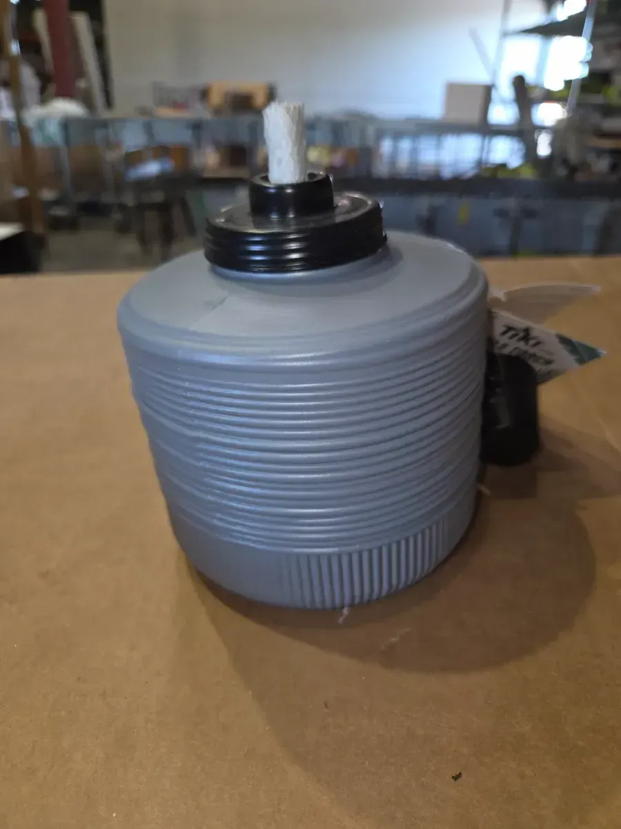 *** sed of 3 pack ***6.6 in. Table Torch Glass Morning Horizon Blue Outdoor - image 2