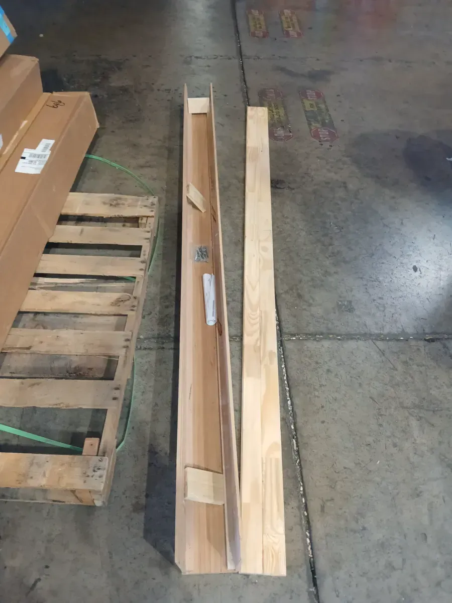 *** Pallet of 6 box ** 5.5 in. W x 5.5 in. H x 92 in. L Rustic Box Faux Beam - image 3