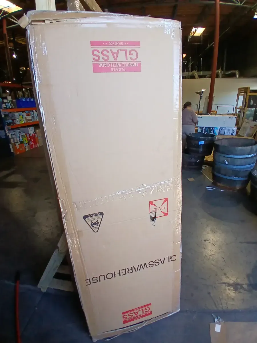 Vela 22.5 in. W x 78 in. H Frameless Fixed Single Panel Shower Door in Polished Brass Without Handle - image 3