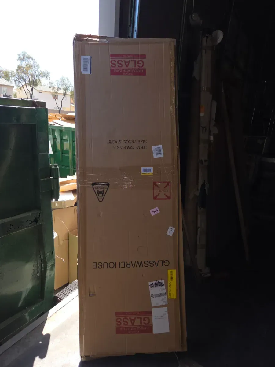 Vela 23.5 in. W x 78 in. H Frameless Fixed Single Panel Shower Door in Matte Black Without Handle - image 4