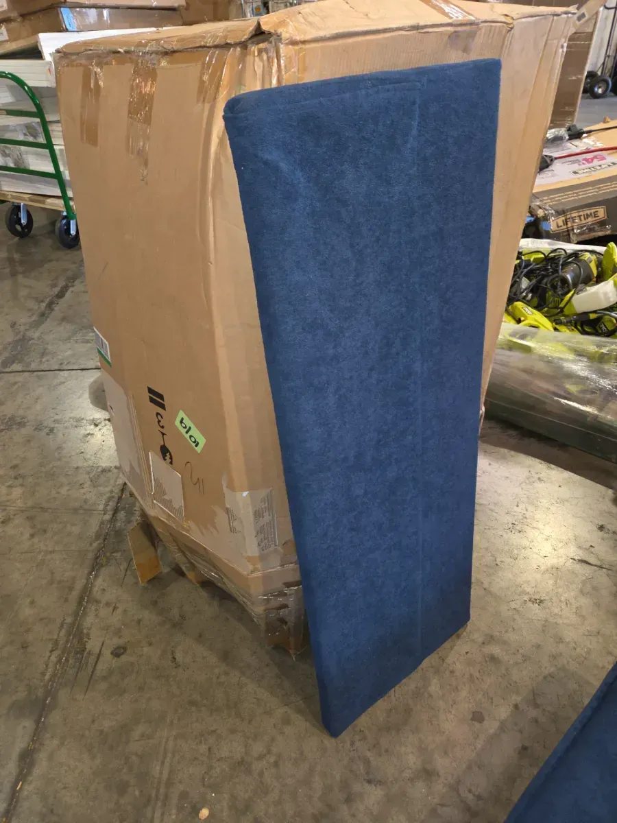 Costway Suede 4 Piece Convertible Kids Sofa, Blue - image 3