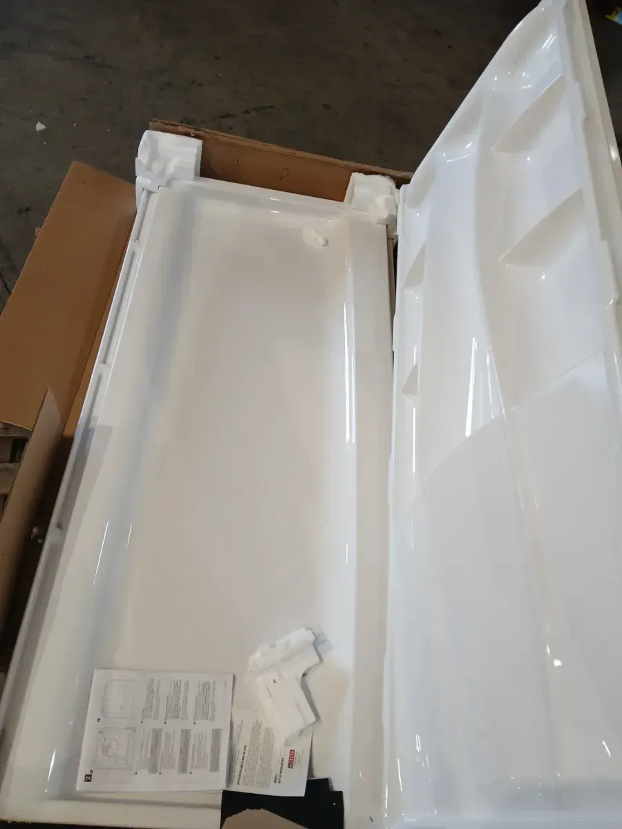 Pallet of different Shower wall sets up and Shower base  - image 3