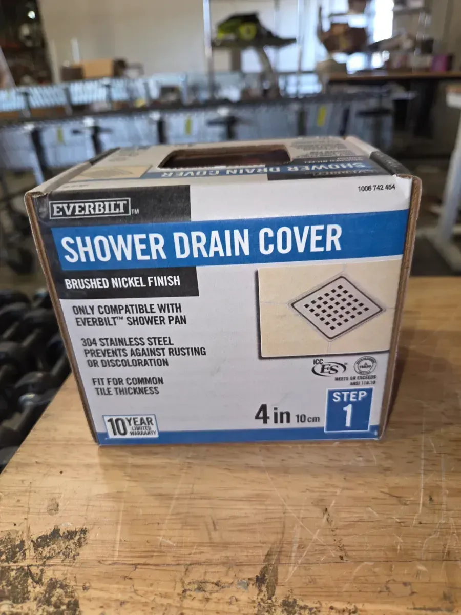 Watershield Shower System 4 in. Bronze Square Grid Drain Grate - image 5