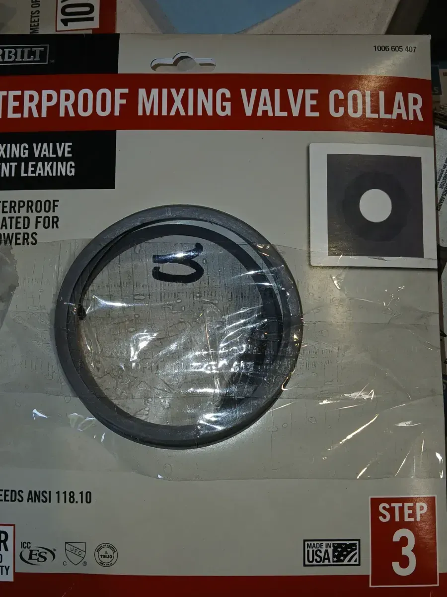 *** Pack of 3 *** Watershield Shower System Seal 8 in. Waterproof Mixing Valve - image 4