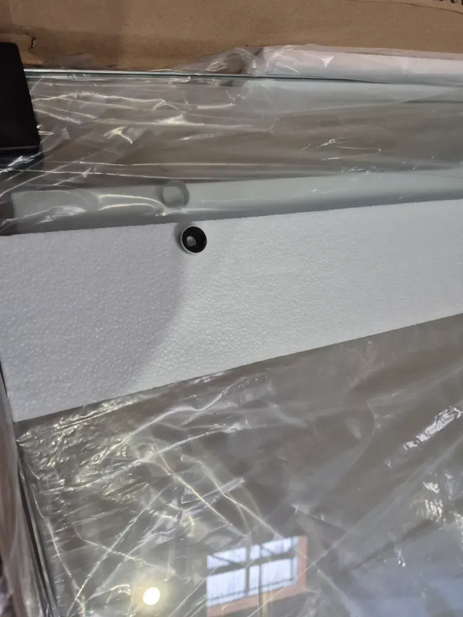 Elan E-Class 56 to 60 in. W x 76 in. H Frameless Sliding Shower Door in Matte Black with 3/8 in. (10 mm) Clear Glass - image 4