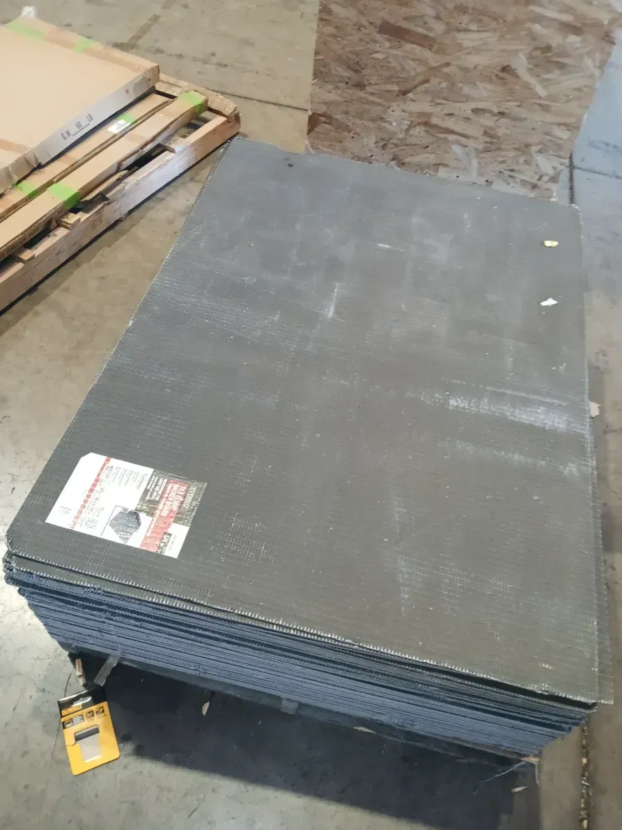 *** Pallet of 48 ***  Watershield Shower System 36 in. x 48 in. x 1/4 in. Tile Floor XPS Foam Waterproof Backer Board - image 2