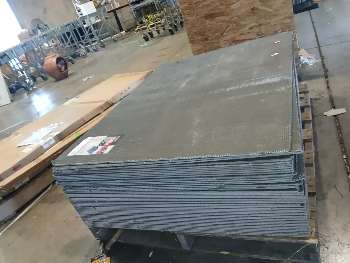 *** Pallet of 48 ***  Watershield Shower System 36 in. x 48 in. x 1/4 in. Tile Floor XPS Foam Waterproof Backer Board - image 3