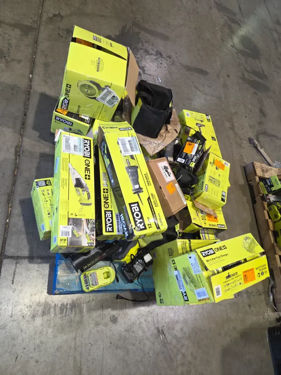 Pallet of 25 RYOBI products—do not work. - image 1