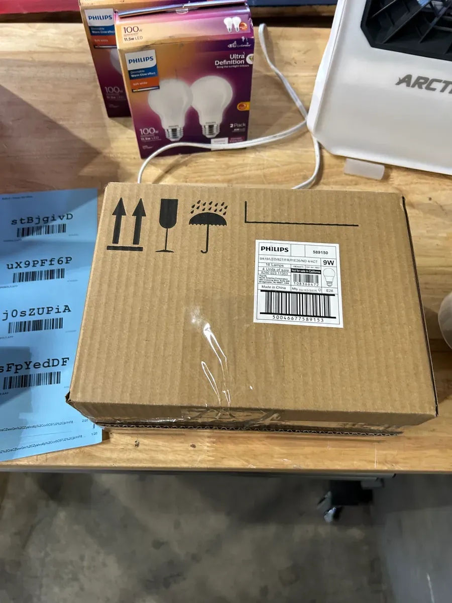 60-Watt Equivalent A19 Non-Dimmable E26 LED Light Bulb With EyeComfort Technology Soft White 2700K (4-Pack) - image 5