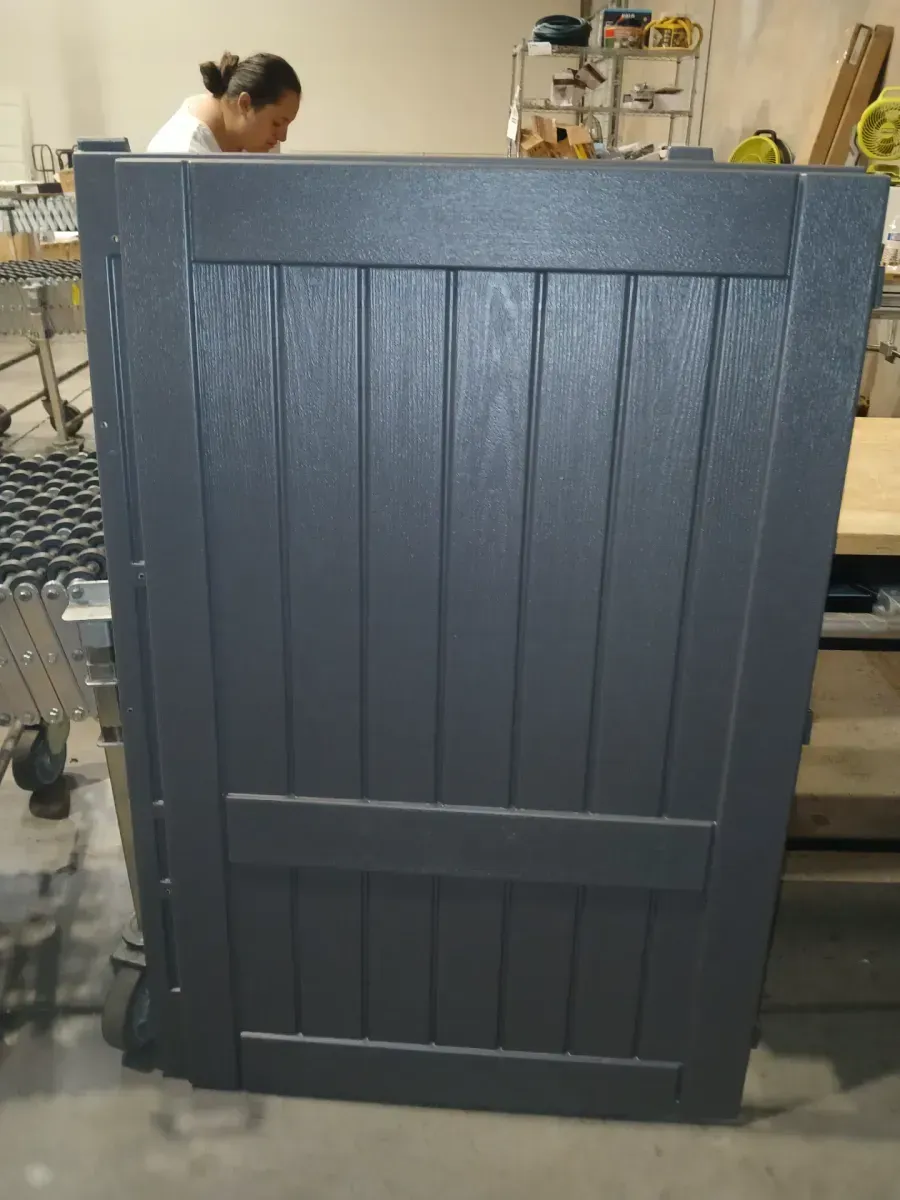 Stow-Away 4 ft. W x 6 ft. D Plastic Resin Horizontal Storage Shed (22 sq. ft.) in Peppercorn (Gray) - image 2