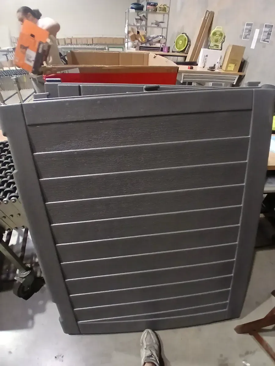 Stow-Away 4 ft. W x 6 ft. D Plastic Resin Horizontal Storage Shed (22 sq. ft.) in Peppercorn (Gray) - image 3