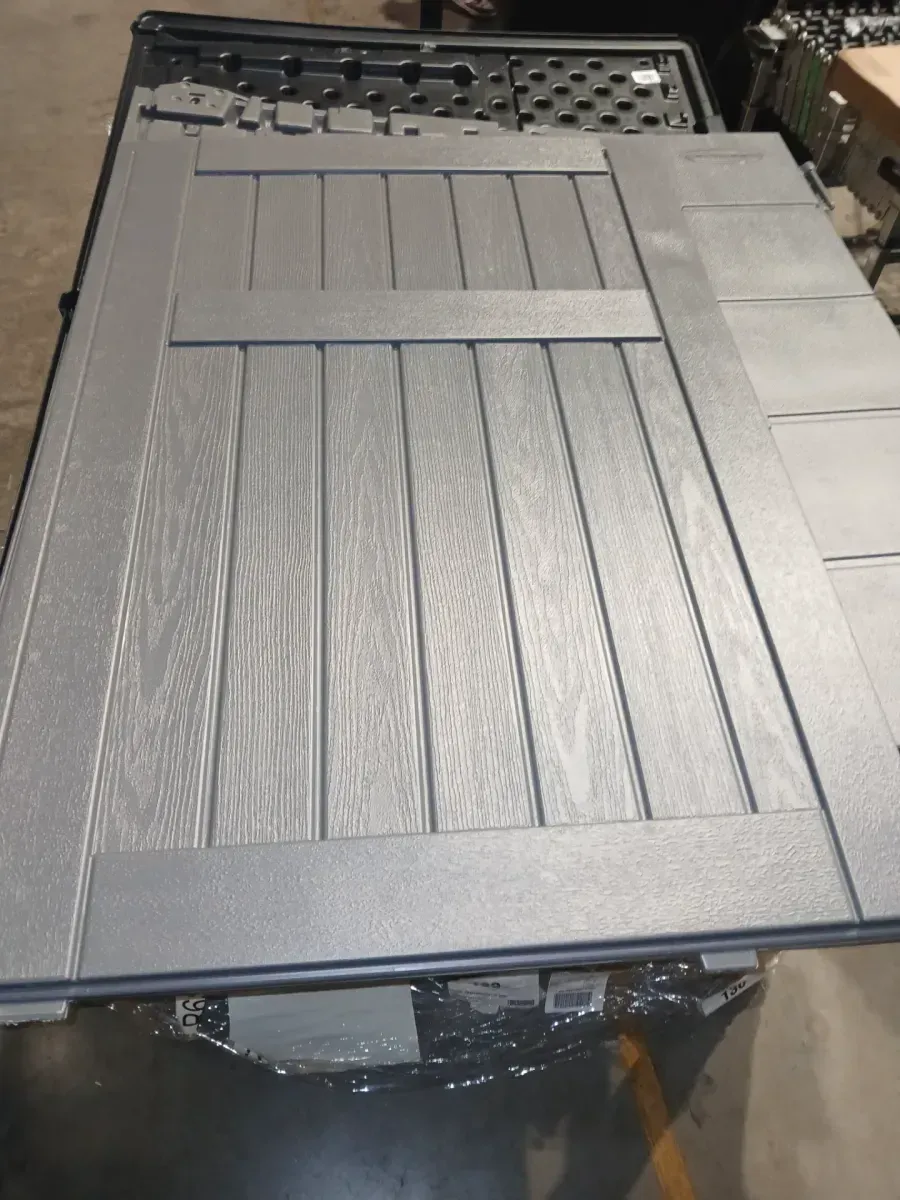 Stow-Away 4 ft. W x 6 ft. D Plastic Resin Horizontal Storage Shed (22 sq. ft.) in Peppercorn (Gray) - image 5