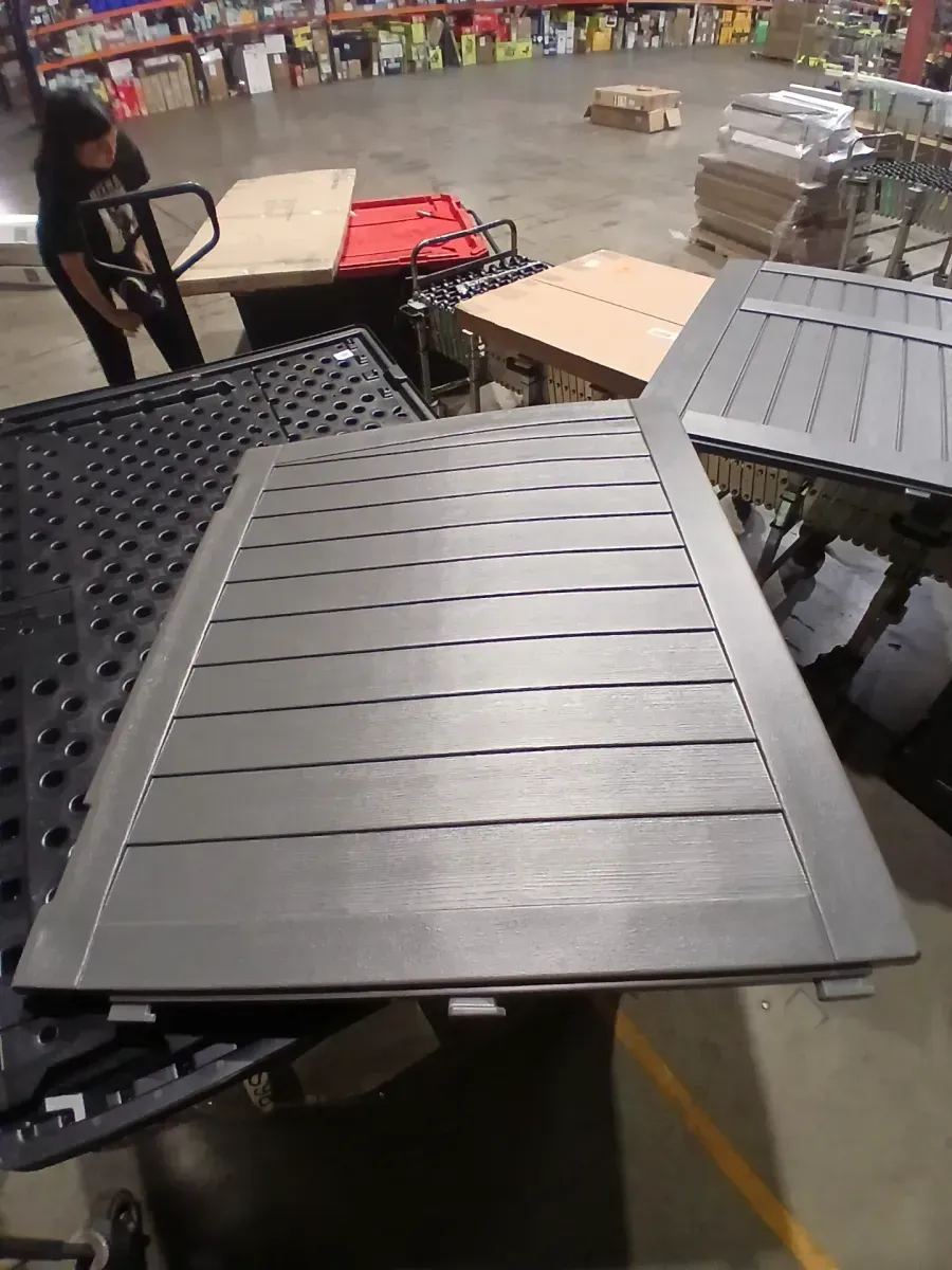 Stow-Away 4 ft. W x 6 ft. D Plastic Resin Horizontal Storage Shed (22 sq. ft.) in Peppercorn (Gray) - image 7