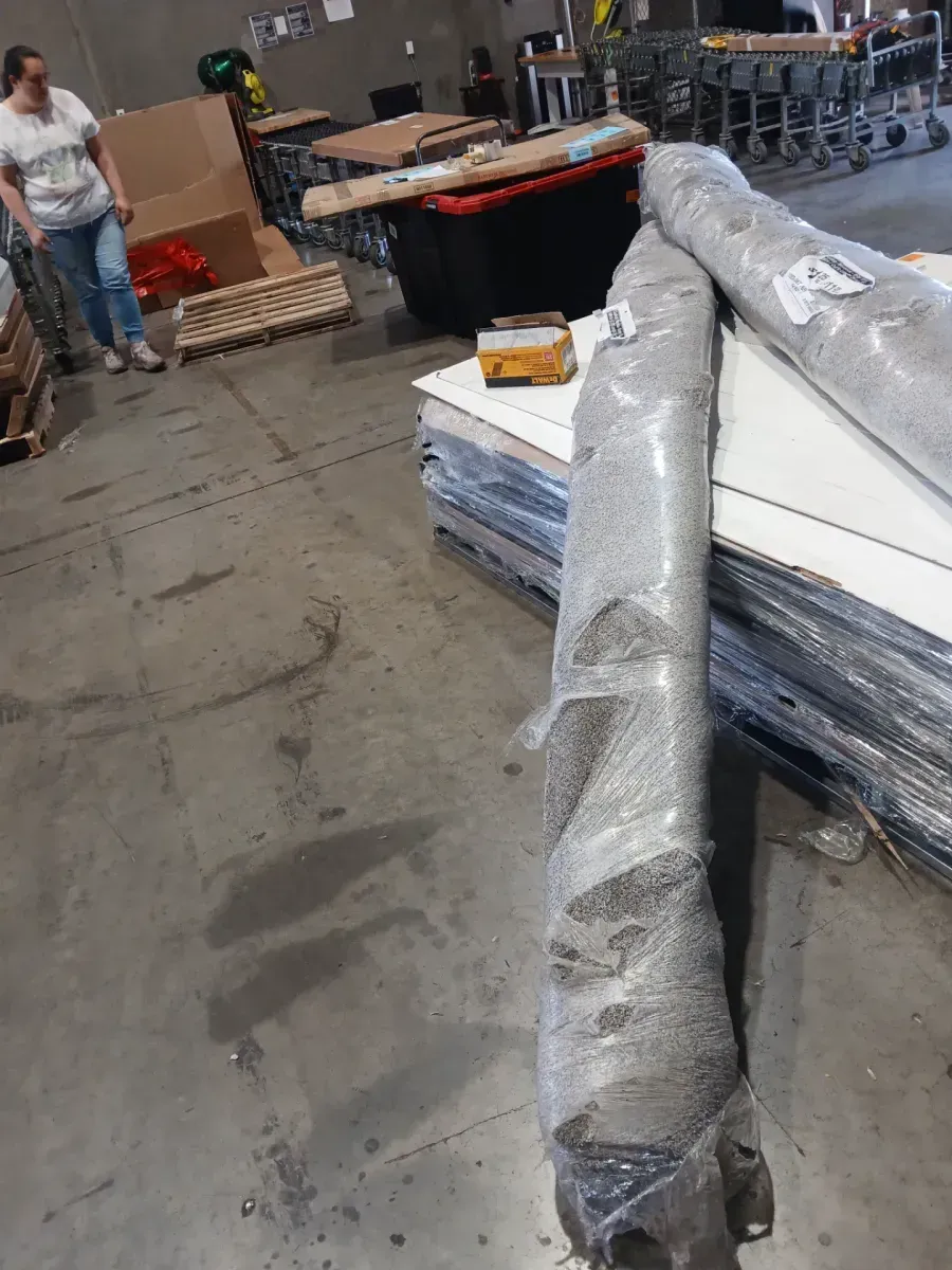 Gallop - Maverick - Gray 12 ft. Wide x Cut to Length 24 oz. SD Polyester Texture Carpet - image 1