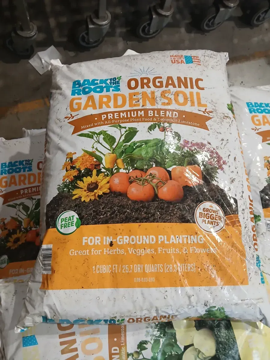 ***some bags are open a little **Organic Bulk Garden Soil (30 1 cu. ft. Bags) Peat-Free, Blended with Organic Fertilizer - image 2