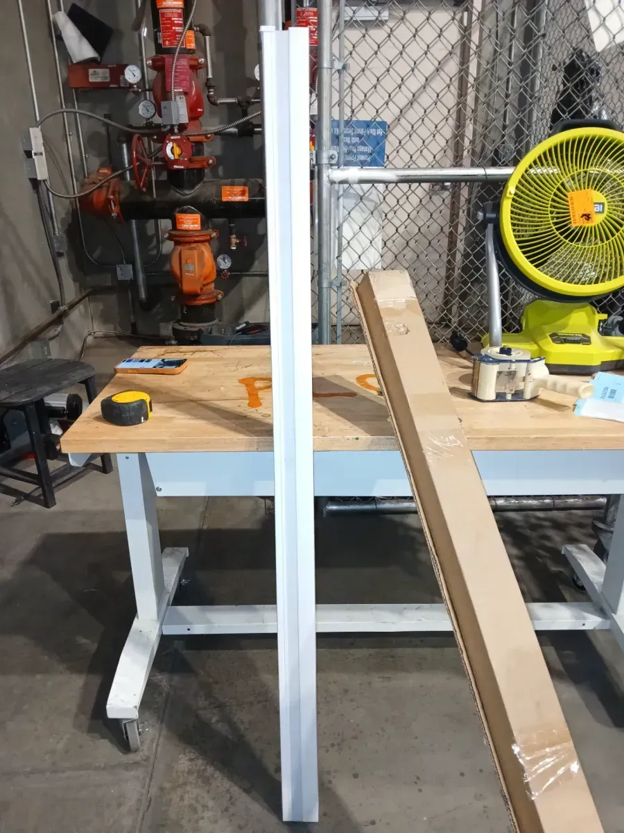 White Vertical Blinds Head Rail for Sliding Doors or Windows - 58 in. W - image 2