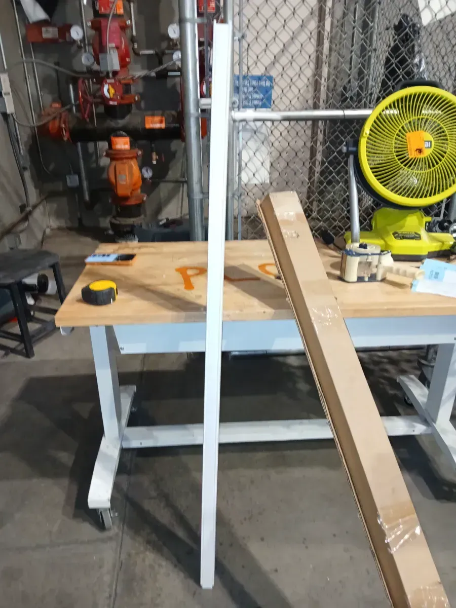 White Vertical Blinds Head Rail for Sliding Doors or Windows - 58 in. W - image 3