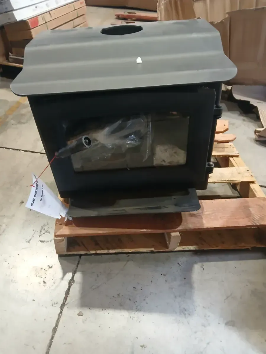 Medium 2,200 sq. ft. EPA Certified Wood Stove with Pedestal and Stainless Steel Ash Lip - image 2