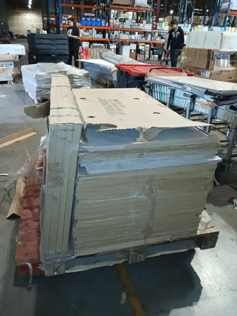 *** Pallet of 23 case (175.72 sq. ft./Each) *** Voyager Blanco 24 in. x 48 in. Matte Porcelain Stone Look Floor and Wall Tile (7.64 sq. ft./Each)  - image 2