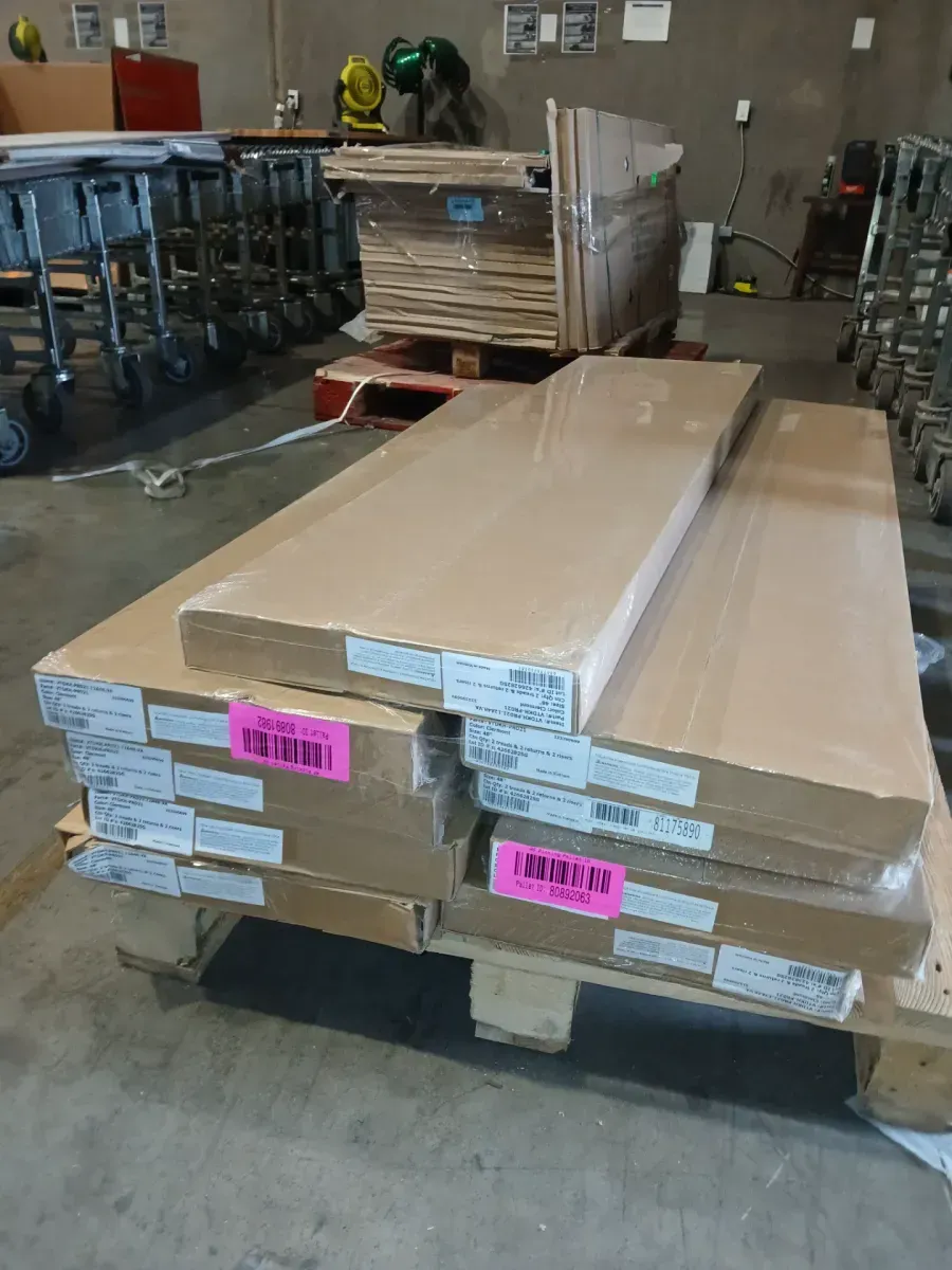 *** Pallet of 9 box with set of 2 (18 piece) *** Clermont 43.18 mm. T x 48 in. L x 12.2 in. W Stair Tread, Riser & Return Kit (Set of 2) - image 6