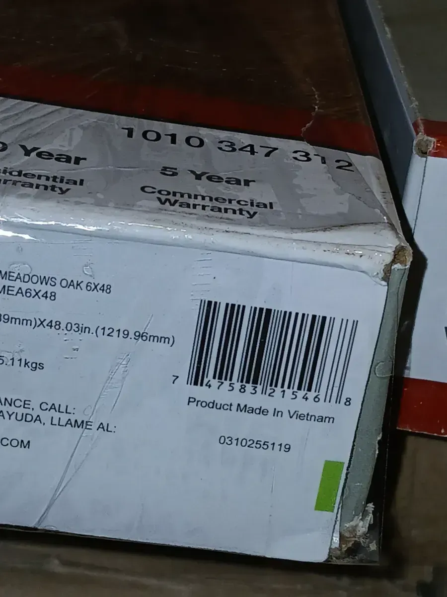 *** Pallet of 8 case (175.6sqft/case)*** Birchwood Meadows Oak 6 MIL x 6 in. W x 48 in. L Waterproof Click Lock Luxury Vinyl Plank Flooring (21.95 sqft/case) - image 5