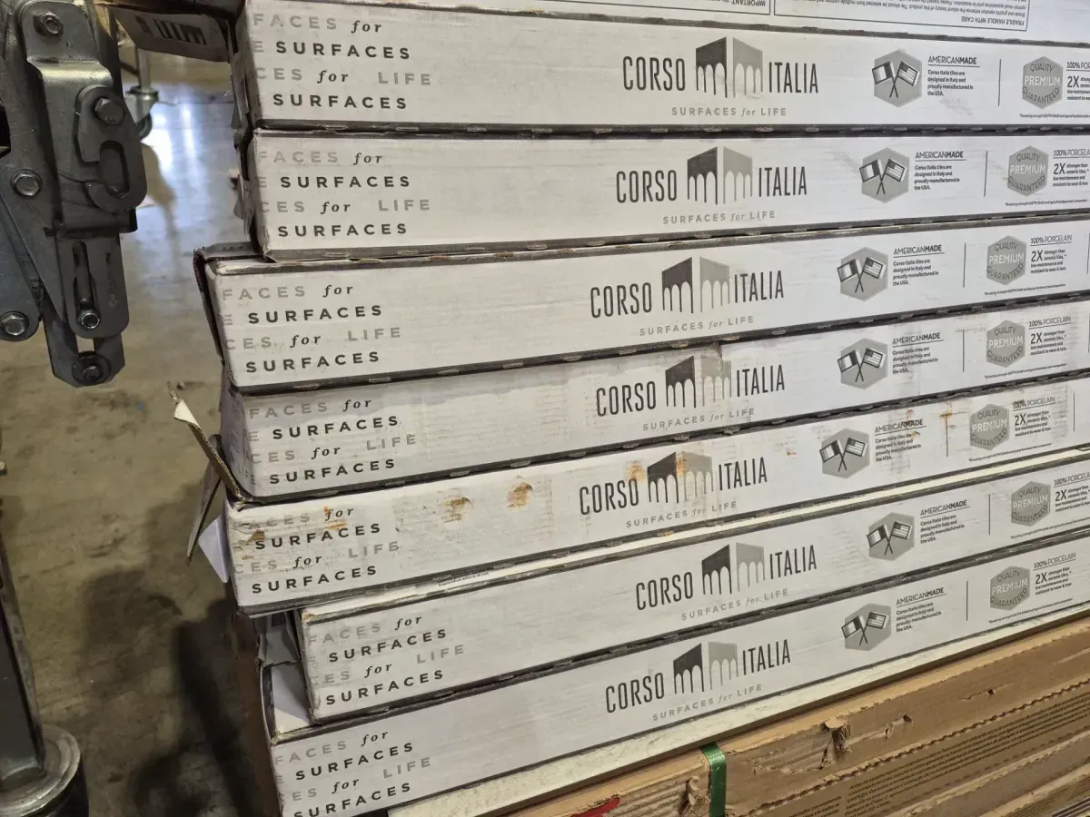  Pallet of 8 (103.36 sq. ft. ) Corso Italia Selva Ash Matte 8 in. x 40 in. Wood Look Porcelain Floor and Wall Tile (12.92 sq. ft./Case) - image 1