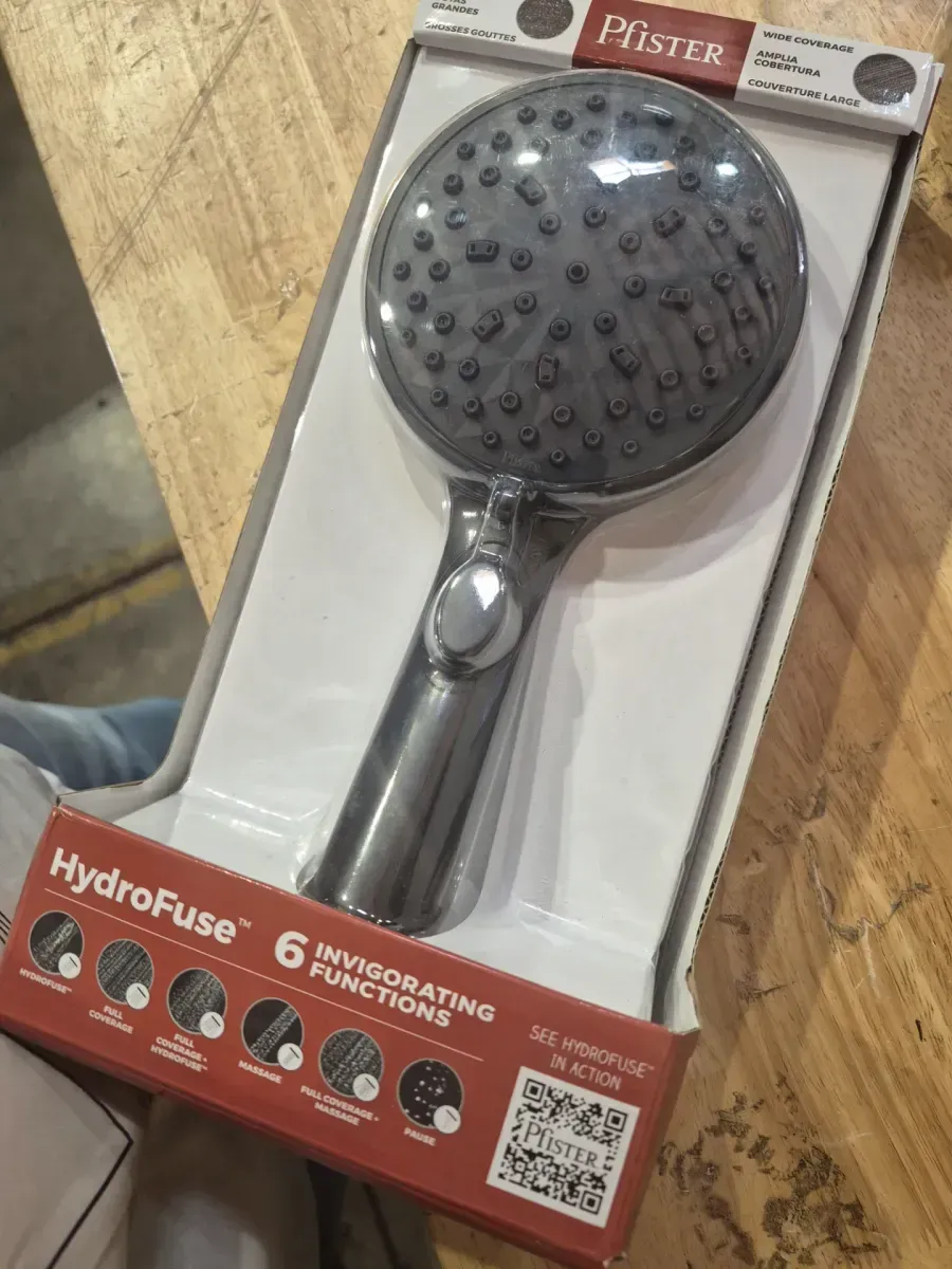 HydroFuse 6-Spray Wall Mount Handheld Shower Head 1.75 GPM in Polished Chrome - image 3