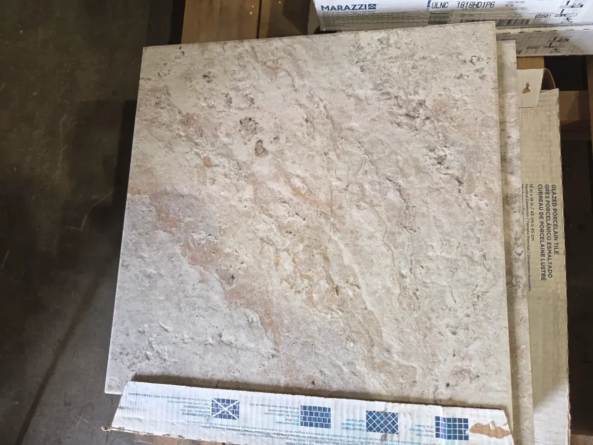 ***pallet of 7 case (123.2 sq. ft./case)*** avisano Trevi 18 in. x 18 in. Porcelain Floor and Wall Tile (17.6 sq. ft./case) - image 1