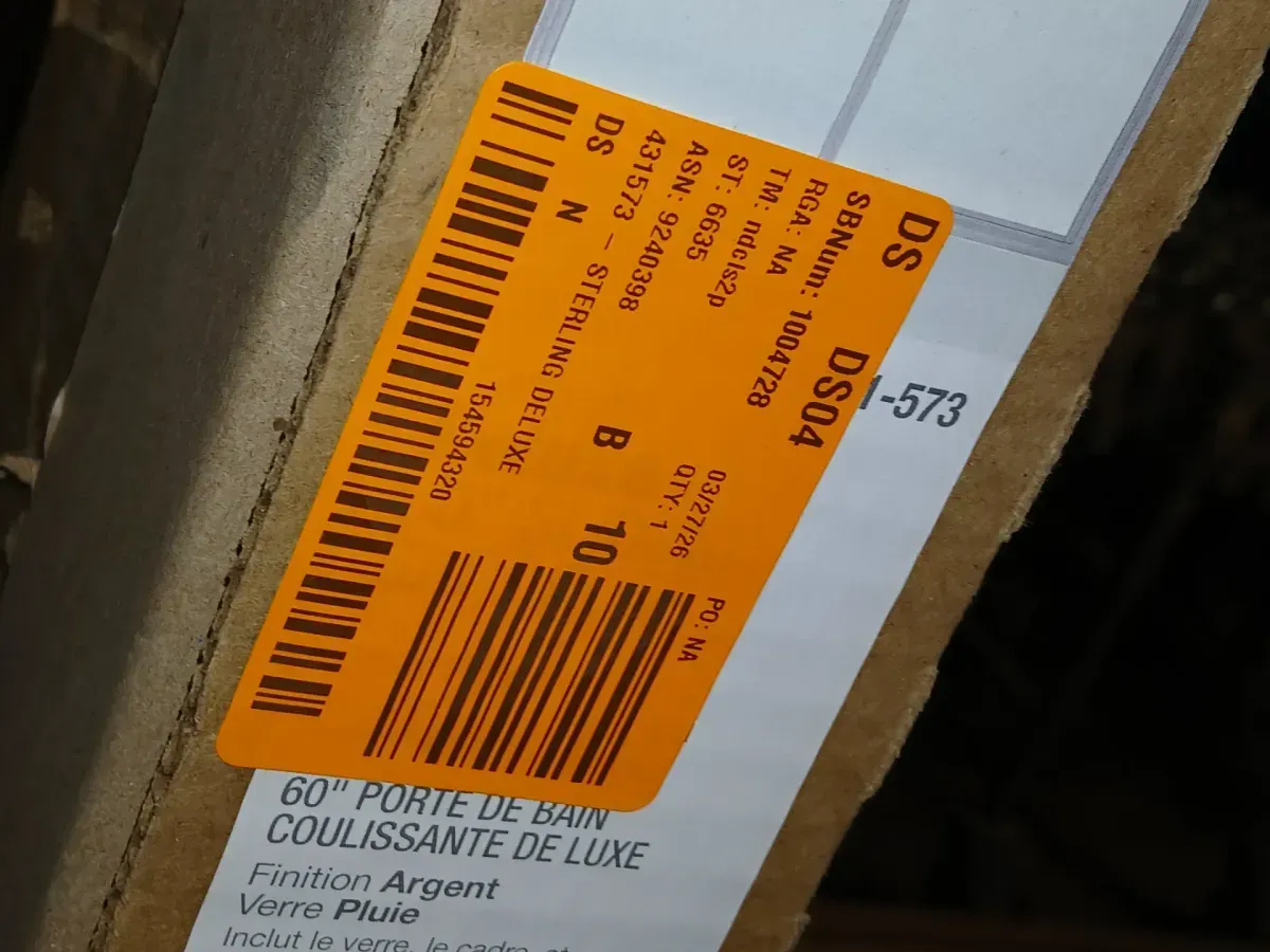 Deluxe 55-60 in. W x 56 in. H Sliding Tub Door in Silver with 1/8 in. thick Rain Glass and Integrated Towel Bar - image 6