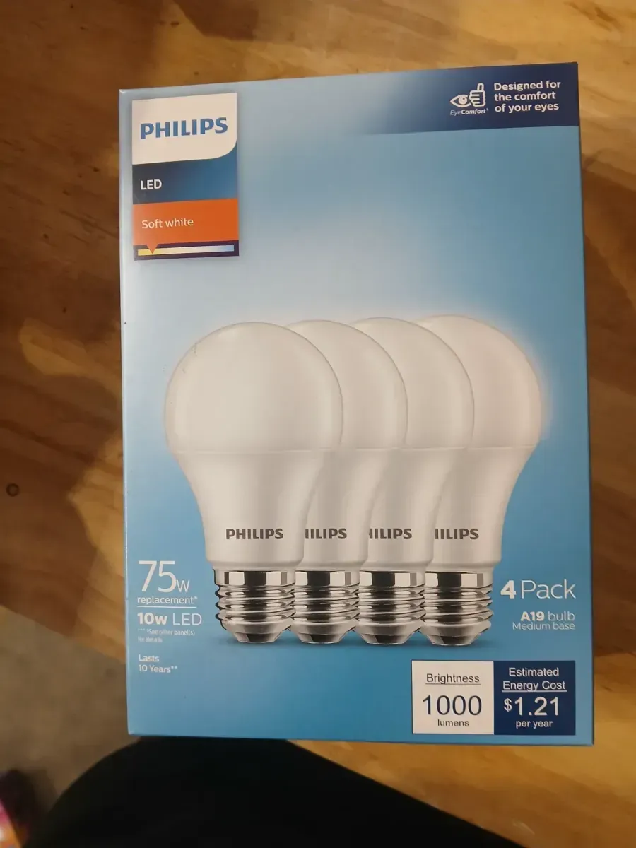 75-Watt Equivalent A19 Non-Dimmable General Purpose E26 Medium Base LED Light Bulb, Daylight 5000K (12-Pack) - image 3