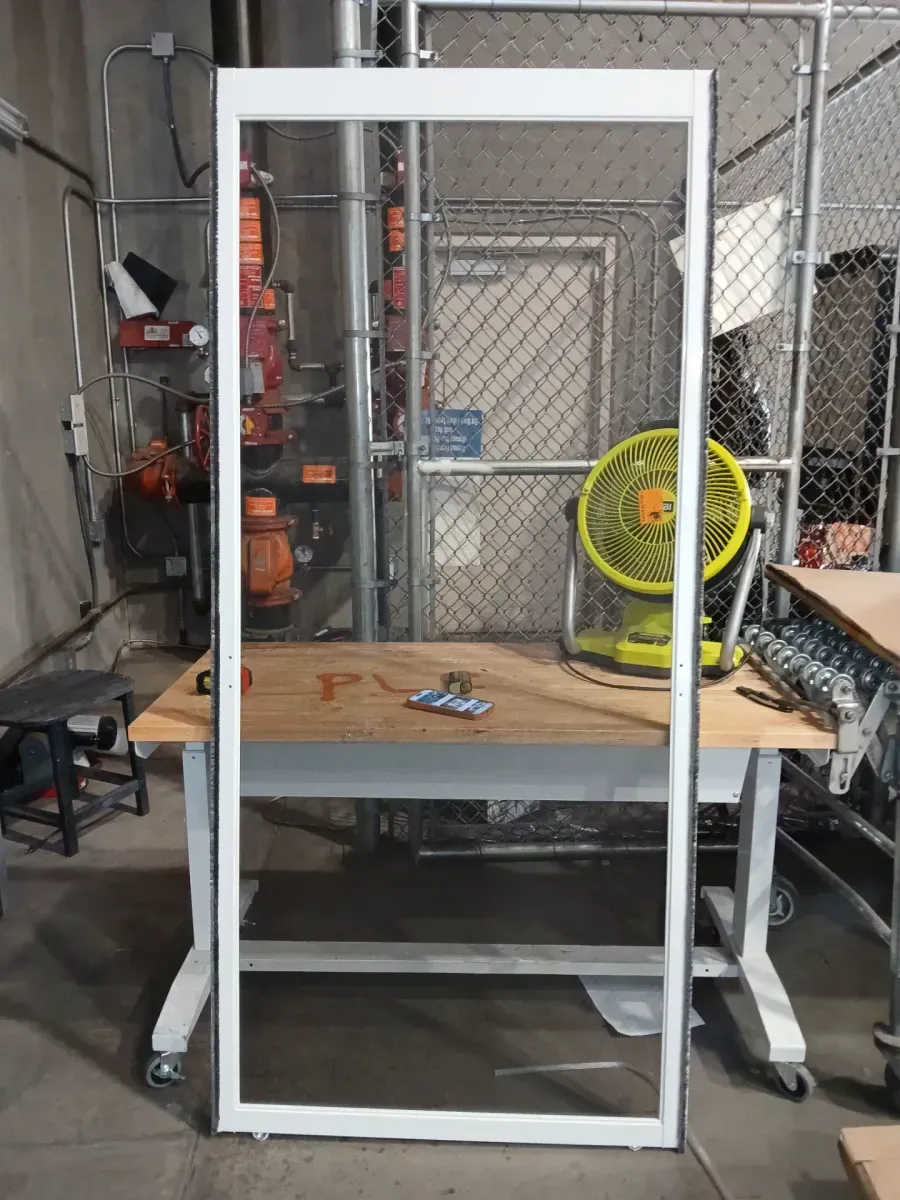 35-1/2 in. x 76  in. 400 Series White Frenchwood Gliding Patio Door, Aluminum Insect Screen - image 3