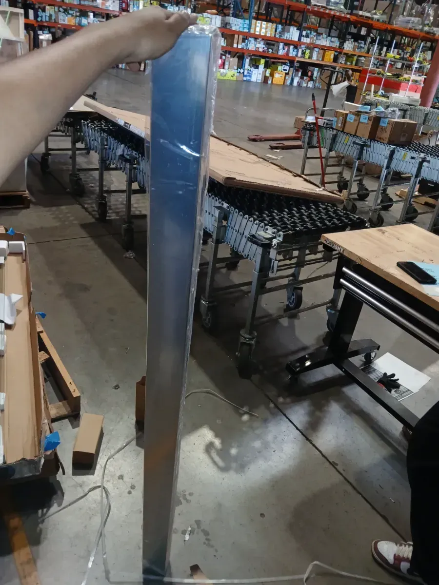 Portwood 60 in. W x 58 in. H Semi-Frameless Sliding Shower/Bathtub Door in Chrome in 6 mm Clear Glass - image 3