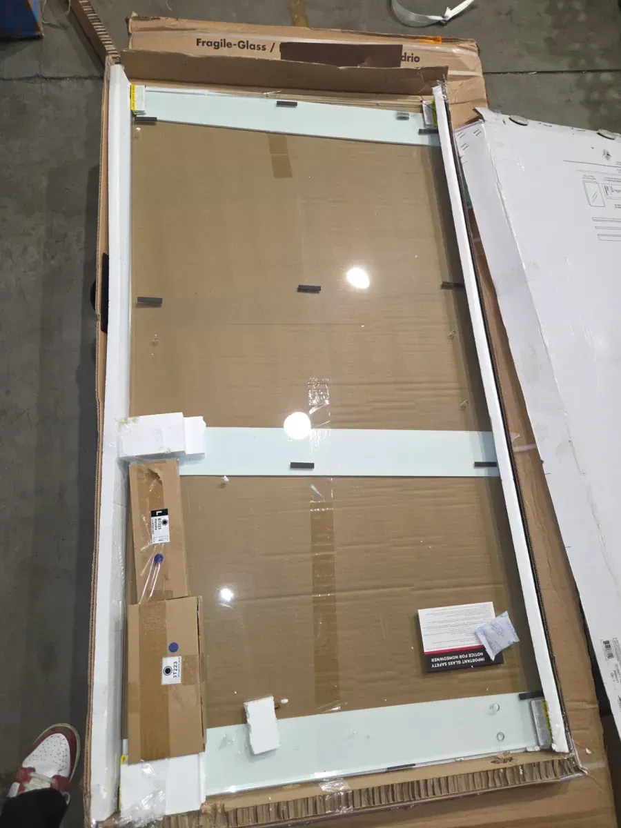 Classic 500 60 in. W x 59 in. H Frameless Sliding Bathtub Door, Brushed Nickel, 6 mm Clear Glass - image 3