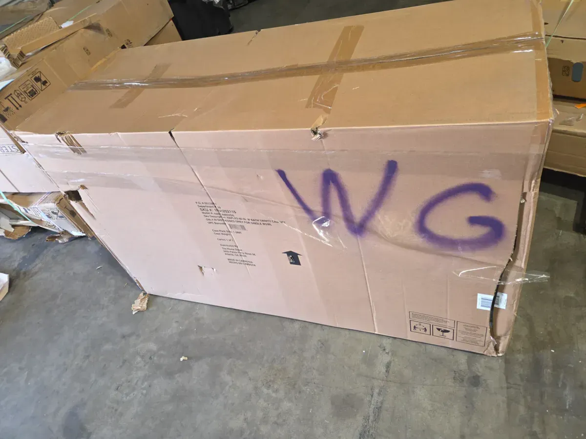 Naples 60 in. W x 21.63 in. D x 34 in. H Bath Vanity Cabinet without Top in Distressed Grey - image 6