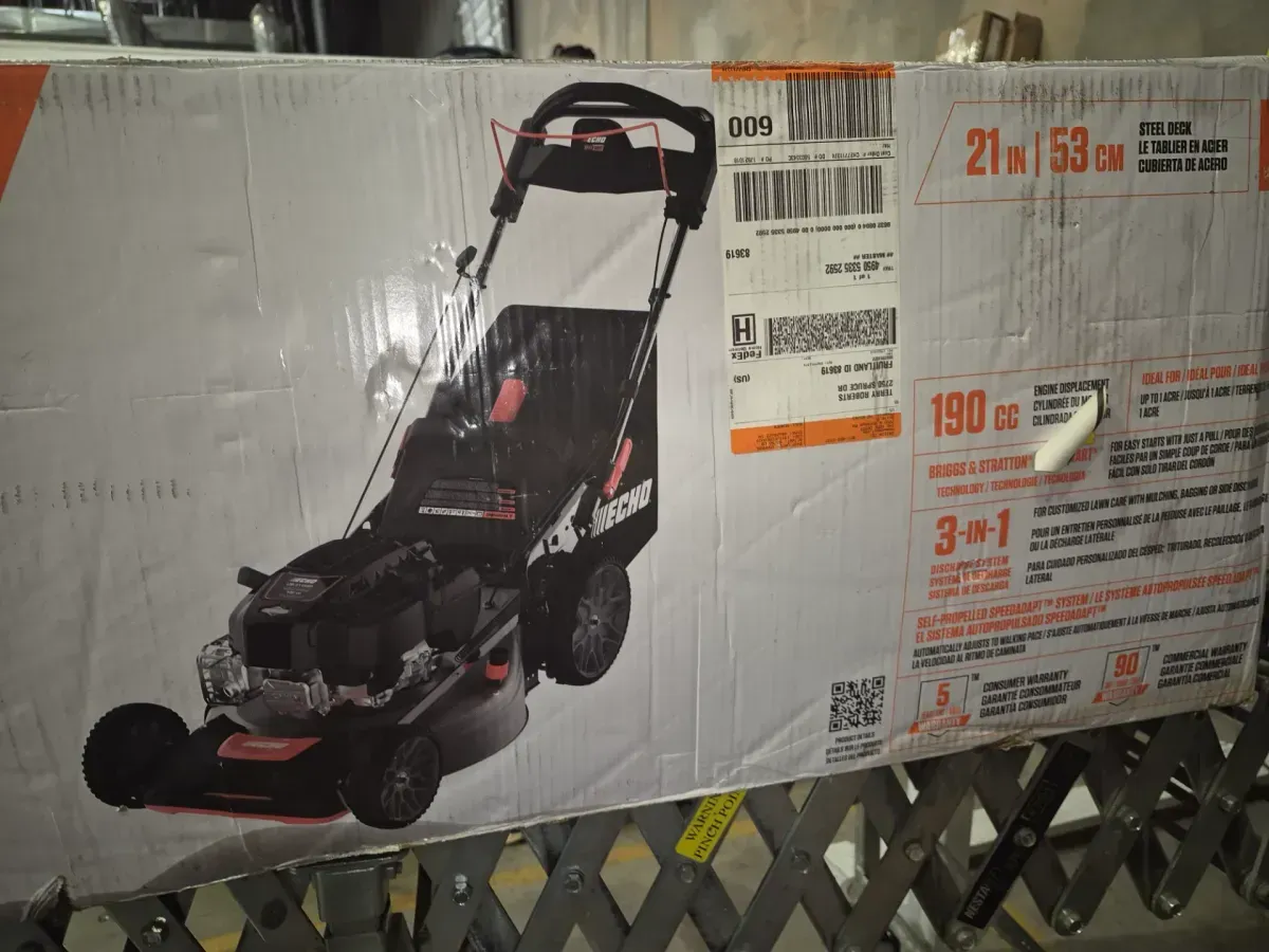 21 in. 190 cc Briggs and Stratton Gas 3-in-1 Dual Blade RWD Self-Propelled Lawn Mower with Single Lever Deck Adjustment - image 3