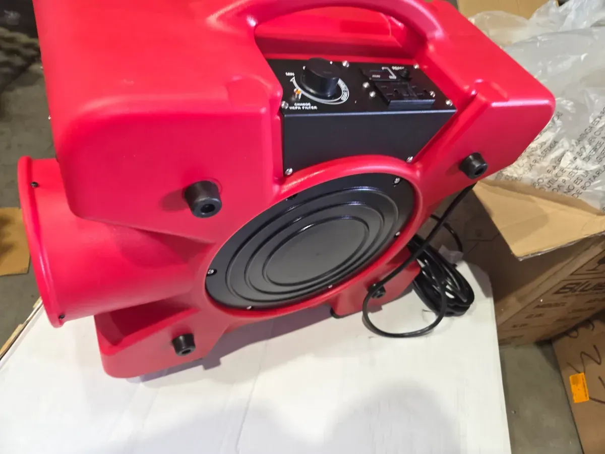 HEPA Air Scrubber Water Damage Restoration Equipment for Mold Air Purifier, Negative Machine Airbourne Cleaner, Red - image 4