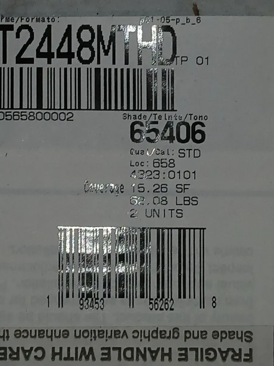 *** Pallet of 18 case  (274.68sq. ft. /case)***  Sanbristol White Marvel 24 in. x 48 in. Matte Color Body Porcelain Stone Look Floor and Wall Tile (15.26 sq. ft. /case) - image 4
